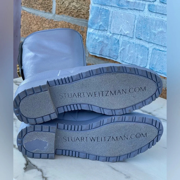 Stuart Weitzman The Griffin Rain Boot in Color Blue size 5/6.5 - Picture 7 of 12